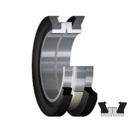 Skf Lip Seal, 5.062 in. Shaft Dia, 6-3/4 in. Housing Bore, 1.28 in. Nominal Width 50655 / 5.062X6.75X1.28 HDDF1 R